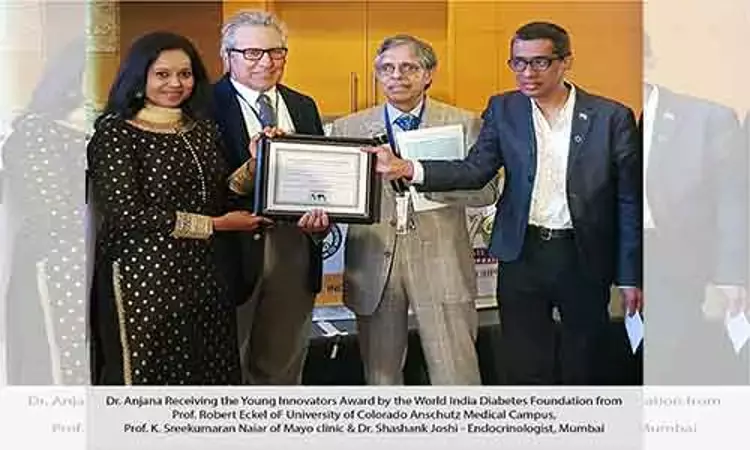 Indian Academy of Diabetes honours Dr V Mohan and Dr RM Anjana