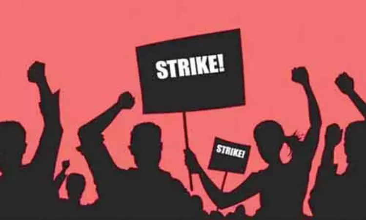 Intern Doctors of Tripura Medical College protest, seek hike in stipend