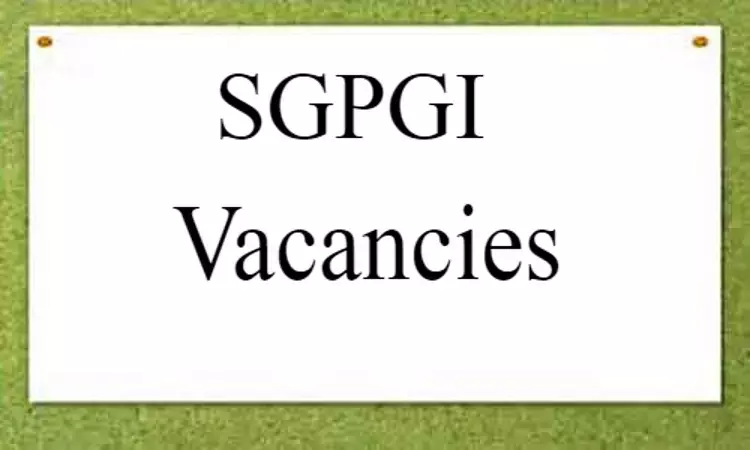 JOB ALERT: SGPGI Lucknow releases vacancies for Senior Resident post in Emergency Medicine