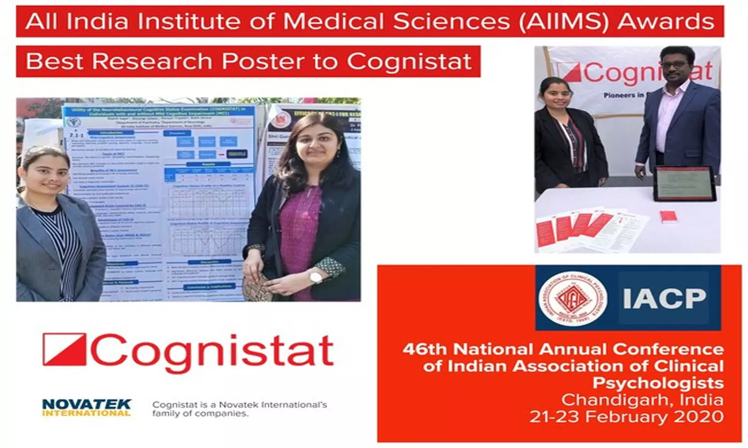 AIIMS Cognistat Research Poster Winner of the 46th annual NAICP Conference 2020