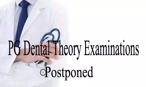 KNRUHS informs on Postponement of PG Dental Theory Exams of May 2020