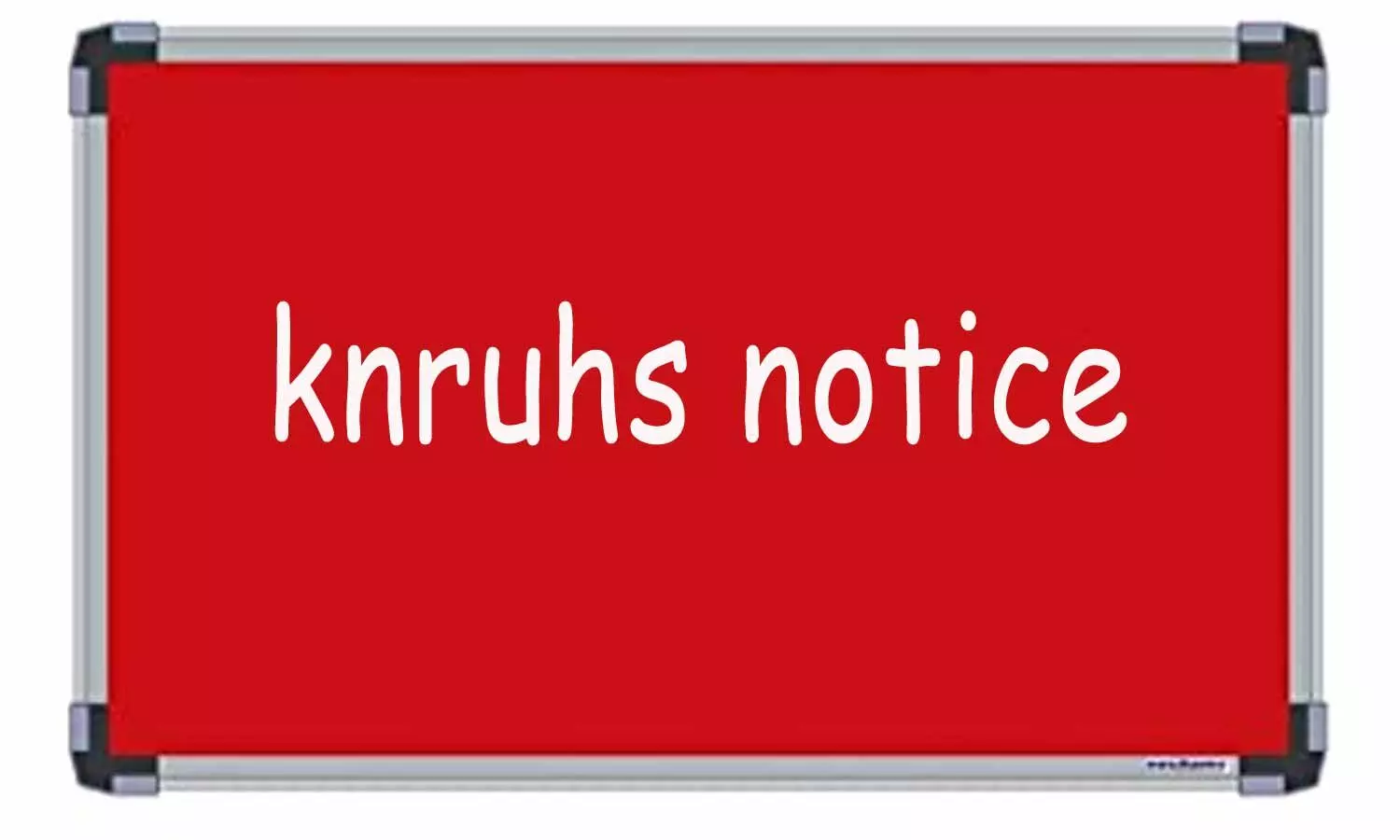 KNRUHS notifies on Final MBBS part 1 supplementary exams, Details