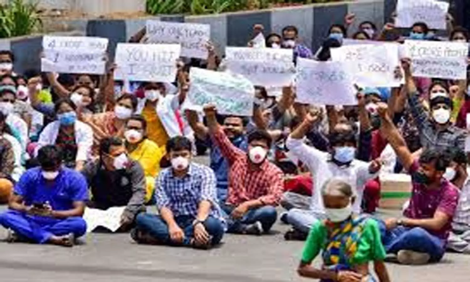 Karnataka Medical College medicos go on indefinite strike demanding stipend due for 16 months