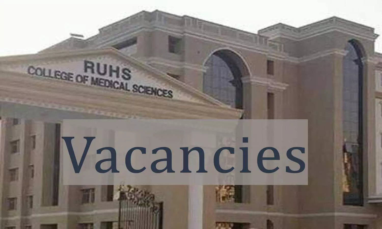 Job Alert: Rajasthan University of Health Sciences Releases 2,000 Vacancies For Medical Officers Post