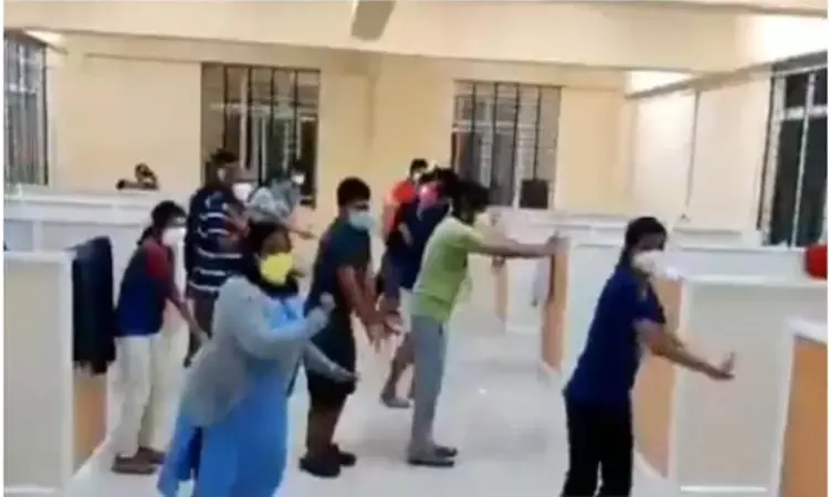 COVID Patients break into flash mob in Care Centre in Karnataka; Video goes viral
