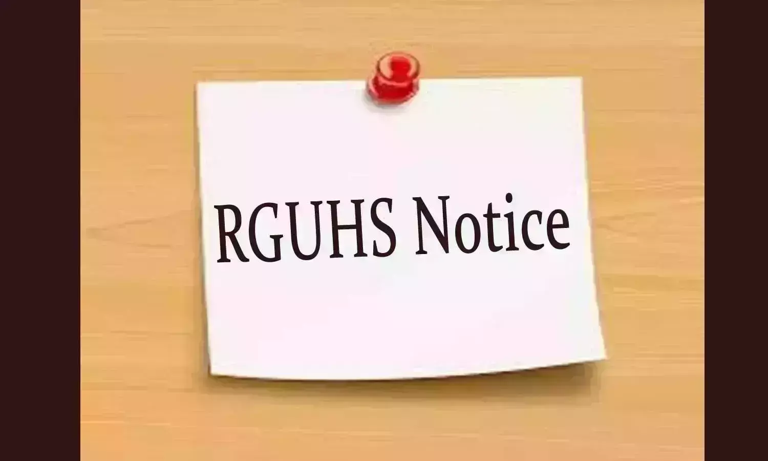 RGUHS publishes Conduct of PG theory exams of MSc Nursing November, December 2020