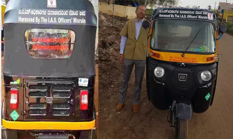 No Salary, Only Harassment: Govt Doctor forced to run autorickshaw to make ends meet