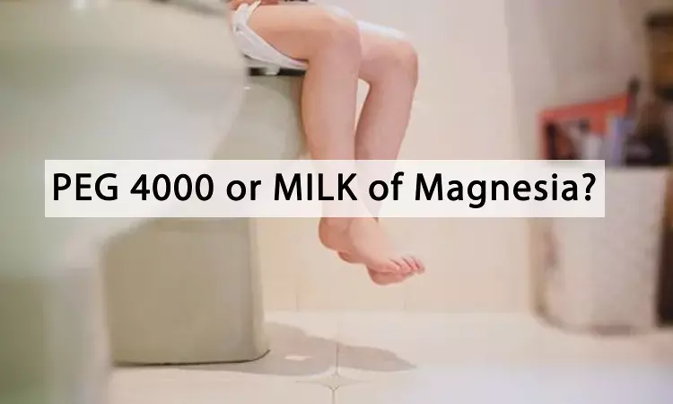 Treatment of functional constipation in infants and young children: PEG 4000 or Milk of Magnesia?