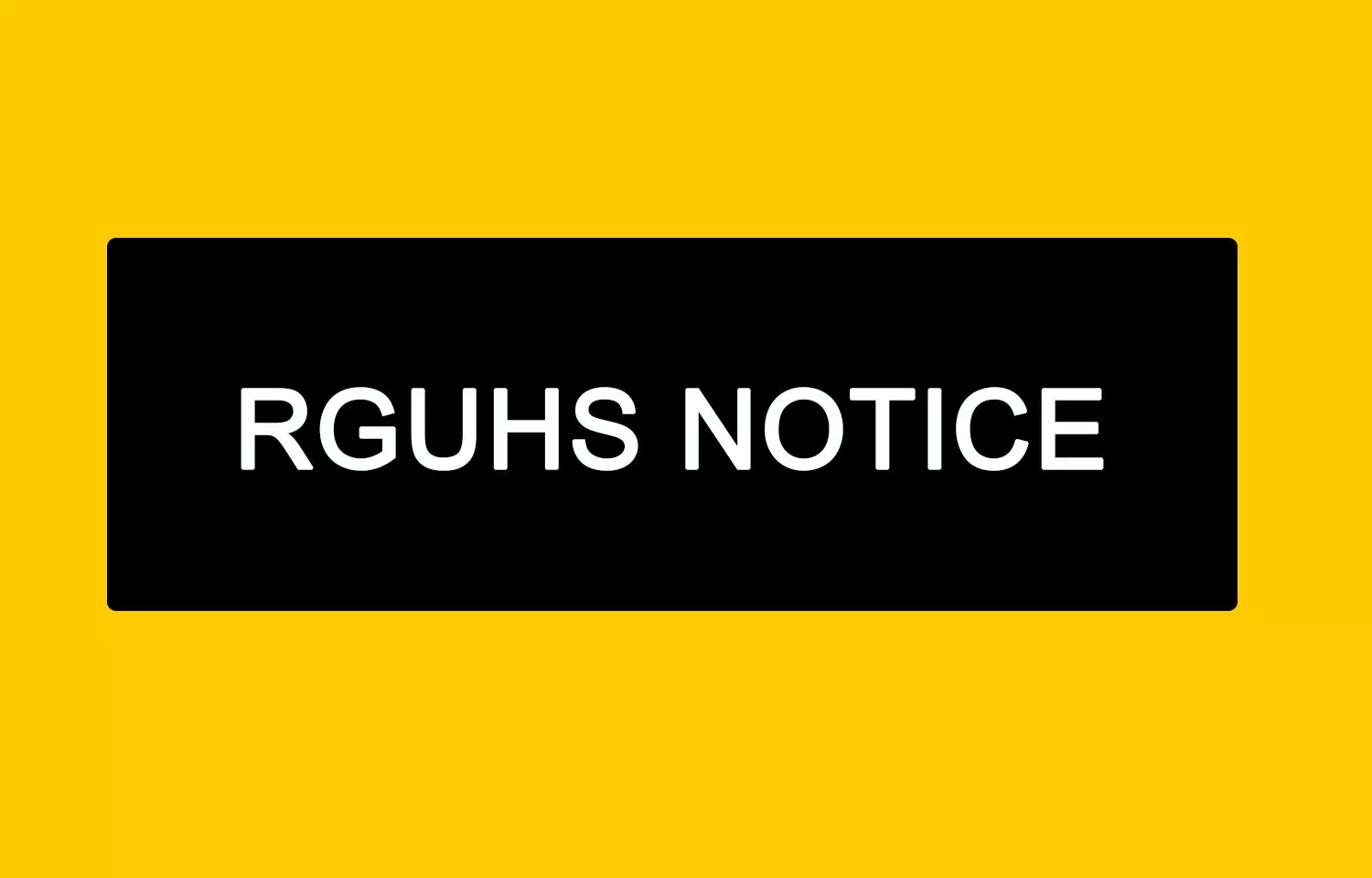 RGUHS releases Conduct of BSc Nursing, Post Basic Nursing course Supplementary exam April 2021