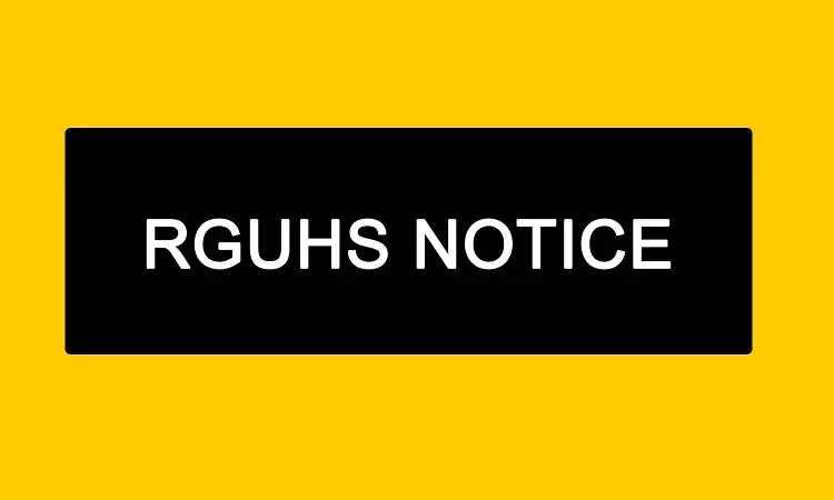 RGUHS informs on Revision of fees for Verification, Attestation of Marks Card, Degree Certificate