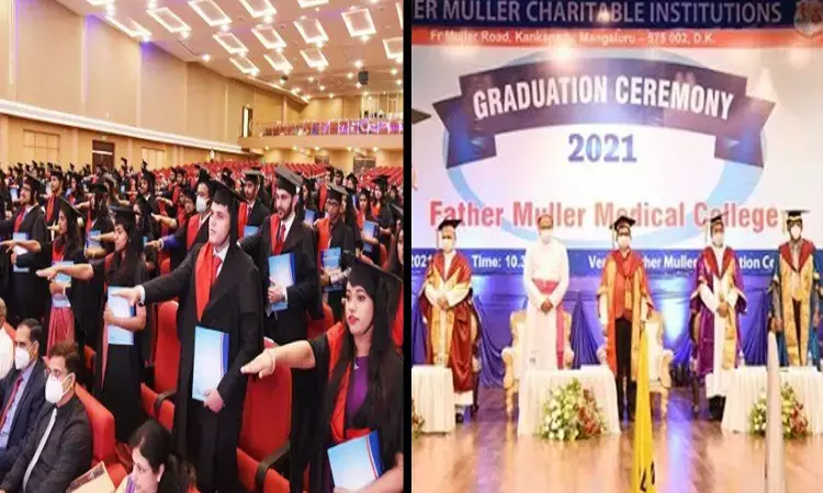 Father Muller Medical College holds graduation ceremony 2021, 111 MBBS passouts receive degrees