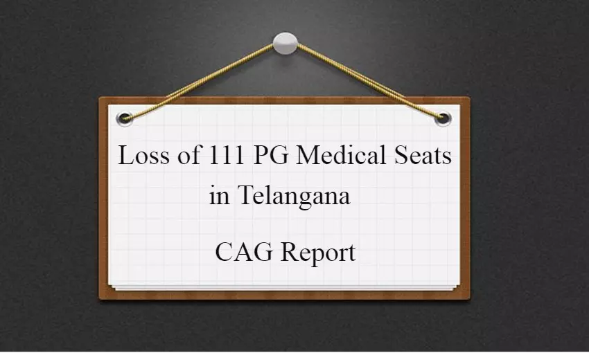 Telangana Deprived of 111 PG Medical Seats due to non-release of Funds by State Govt: CAG audit