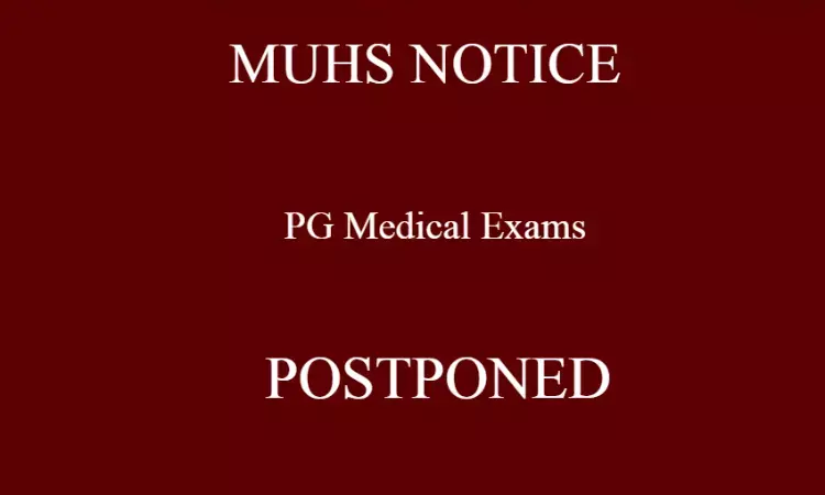 MUHS PG Medical Exams postponed
