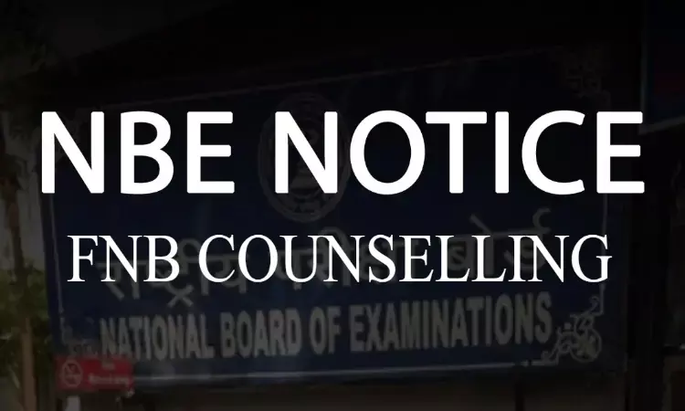 NBE releases schedule of Special Mop up Round of FNB Counselling, 29 seats up for grabs