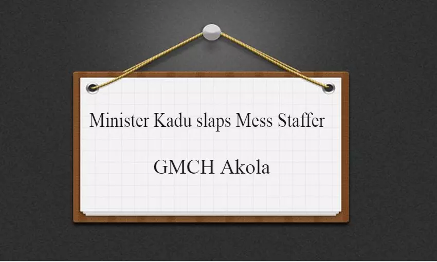 Maha: Minister slaps Akola GMCH mess staffer for allegedly botching up food supply to COVID patients