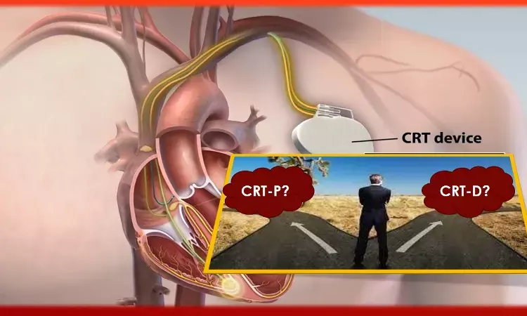 CRT-D improves survival in non-ischemic CMP, JACC study advocates CRT-D over CRT-P.
