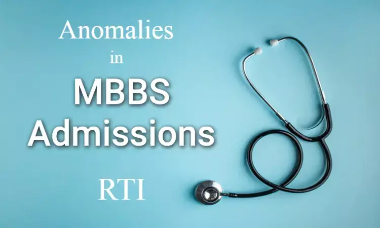 Anomalies in MBBS Admissions: RTI Activists upset with medical college for alleged non-cooperation in investigation