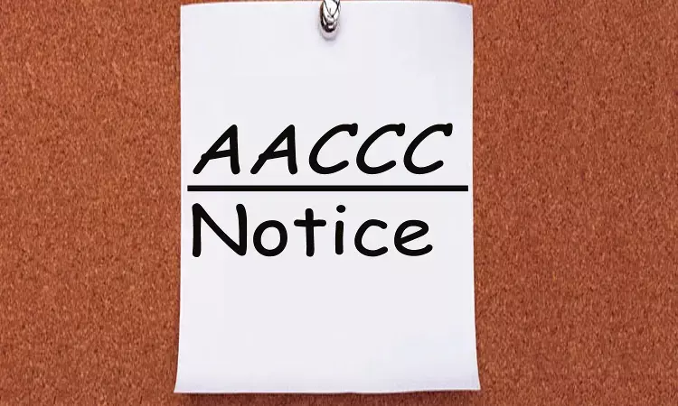 AACCC notifies on Seat Surrender Process For AYUSH PG admissions 2021, details
