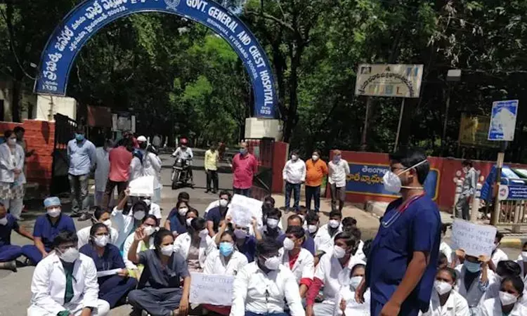 Telangana: Over 100 junior doctors boycott work after COVID patients relatives assault colleague