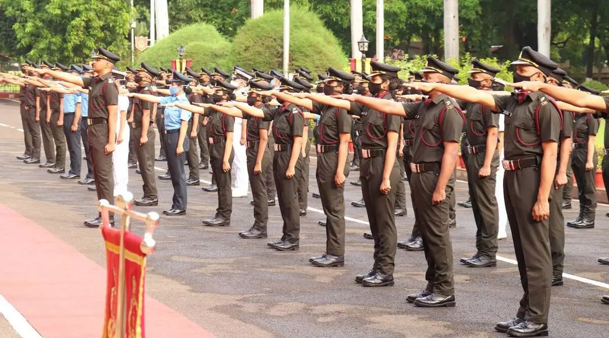 124 newly commissioned armed forces doctors participate in ceremonial parade
