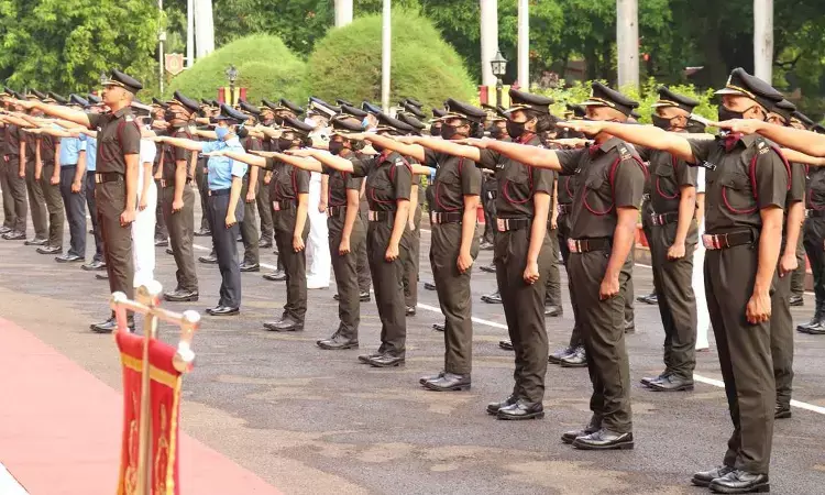 124 newly commissioned armed forces doctors participate in ceremonial parade