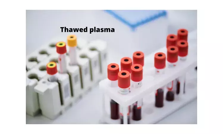 Prehospital thawed plasma lifesaving and cost-effective for trauma patients: JAMA