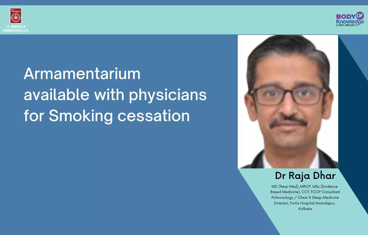 Armamentarium available with physicians for Smoking cessation