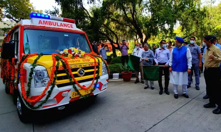 Safdarjung, RML Hospital, 2 others get 5 high-tech ambulances