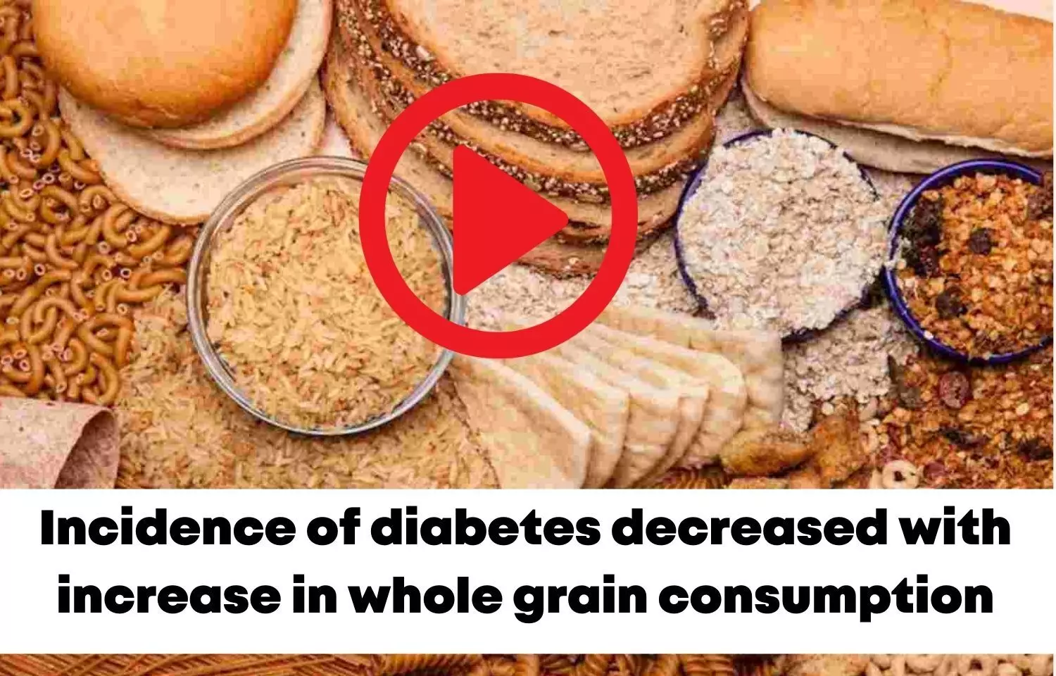 Incidence of diabetes decreased with increase in whole grain consumption