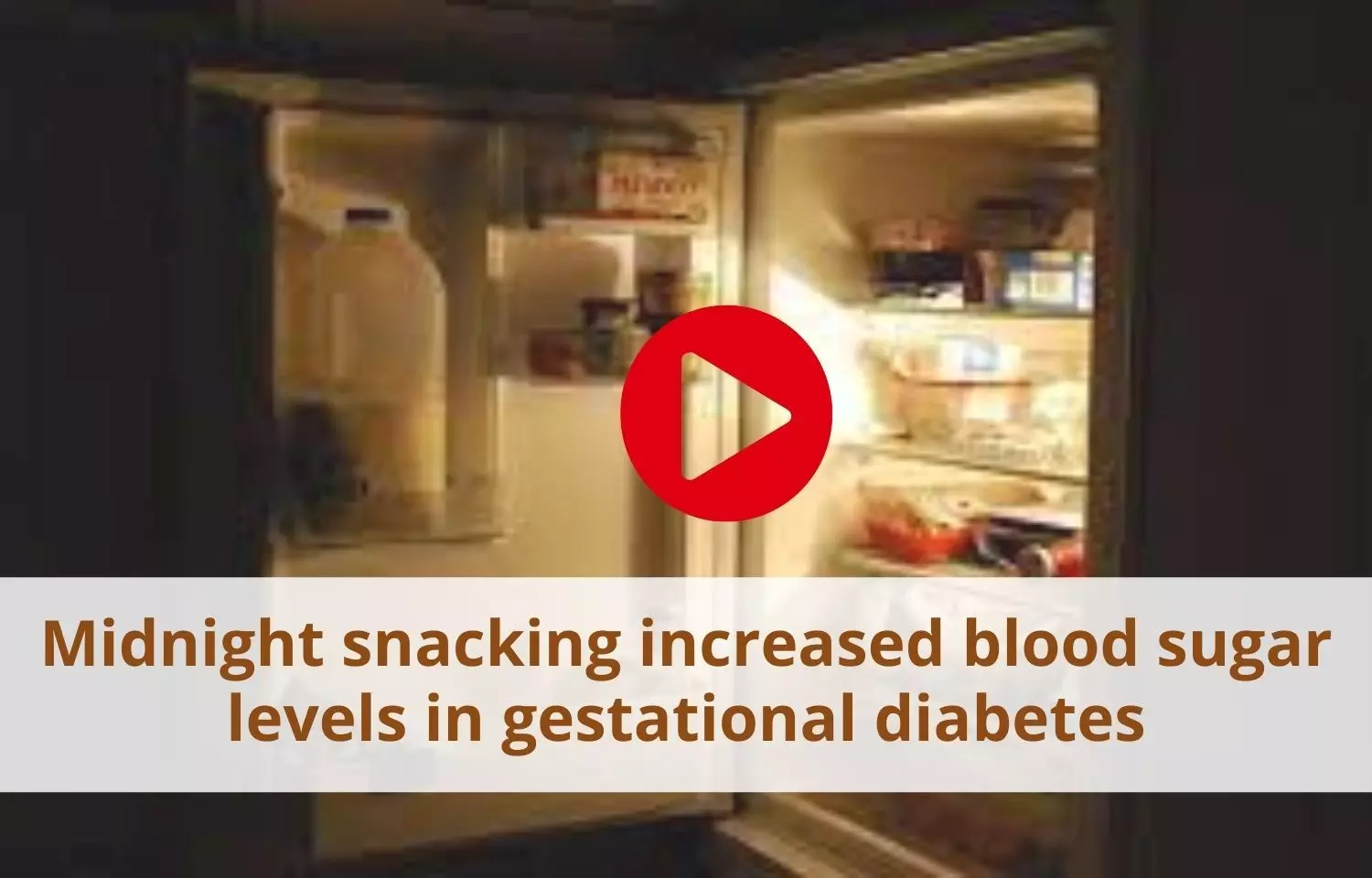 Midnight snacking increased blood sugar levels in gestational diabetes