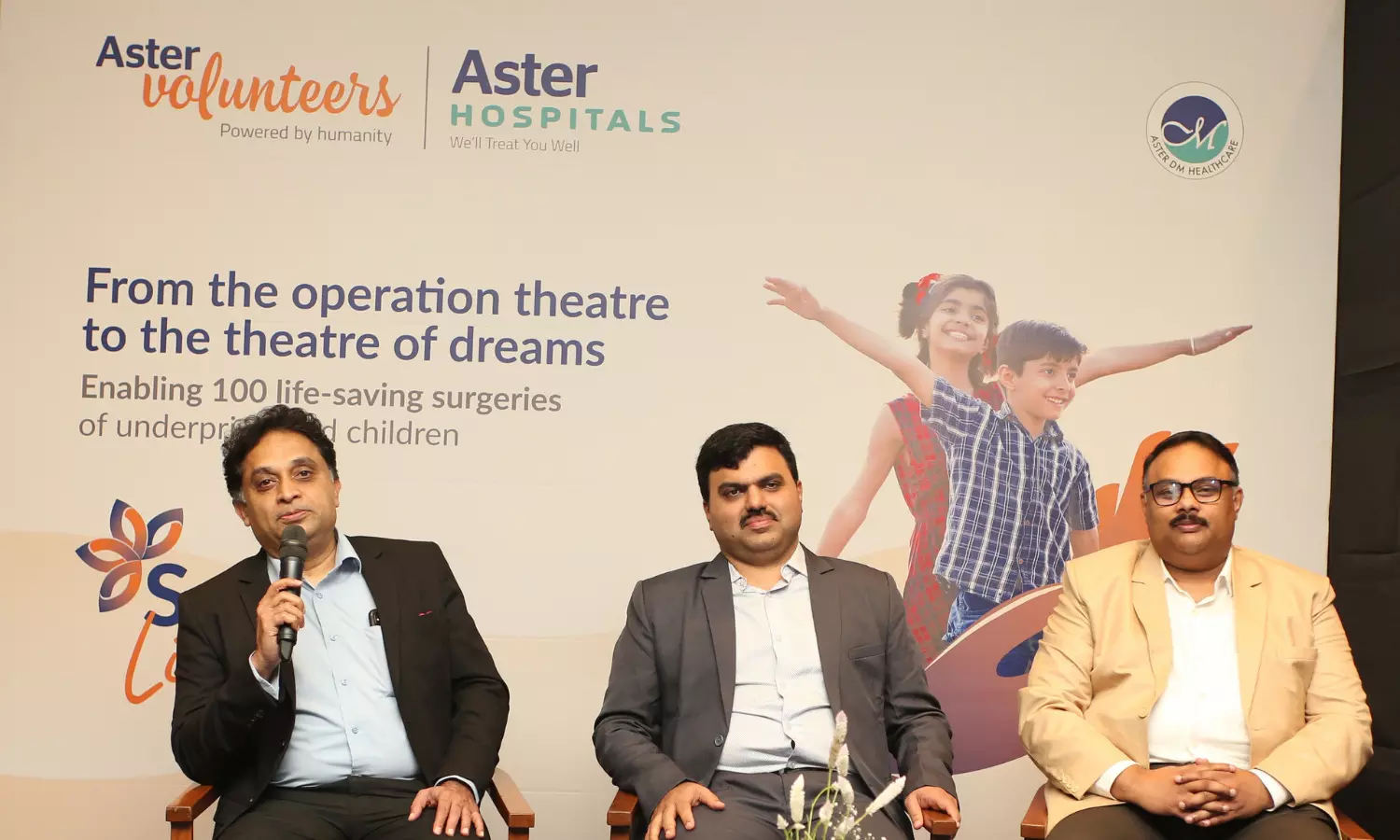 Aster Hospitals to provide free surgery for 100 underprivileged children