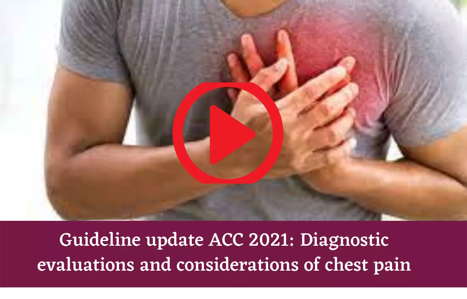 Guideline update ACC 2021: Diagnostic evaluations and considerations of chest pain