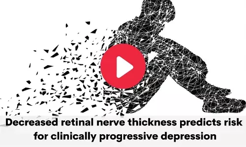 Retinal nerve thickness - a predictor for clinically progressive depression