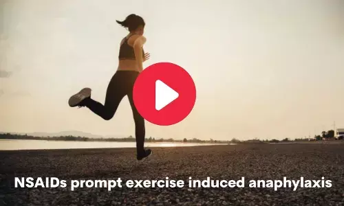 NSAIDs can lead to exercise induced anaphylaxis