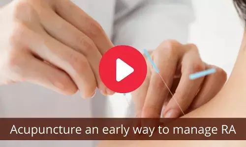Acupuncture an early way to manage Rheumatoid Arthritis