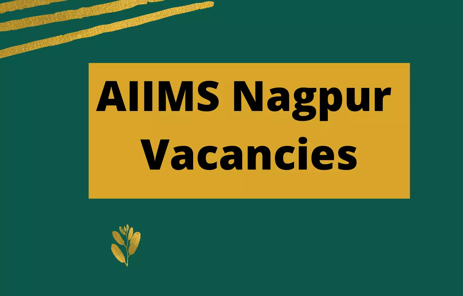 Walk In Interview at AIIMS Nagpur For Senior Resident Post Vacancies In Various Dpts, Details