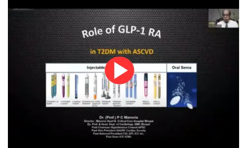 Role of GLP-1 receptor agonist in T2DM with Atherosclerotic Cardiovascular Disease- Dr PC Manoria at CSI Con 2021