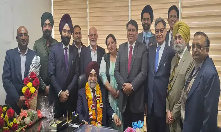Distinguished Cardiologist Dr Charnjit Singh Pruthi takes charge as Punjab Medical Council President