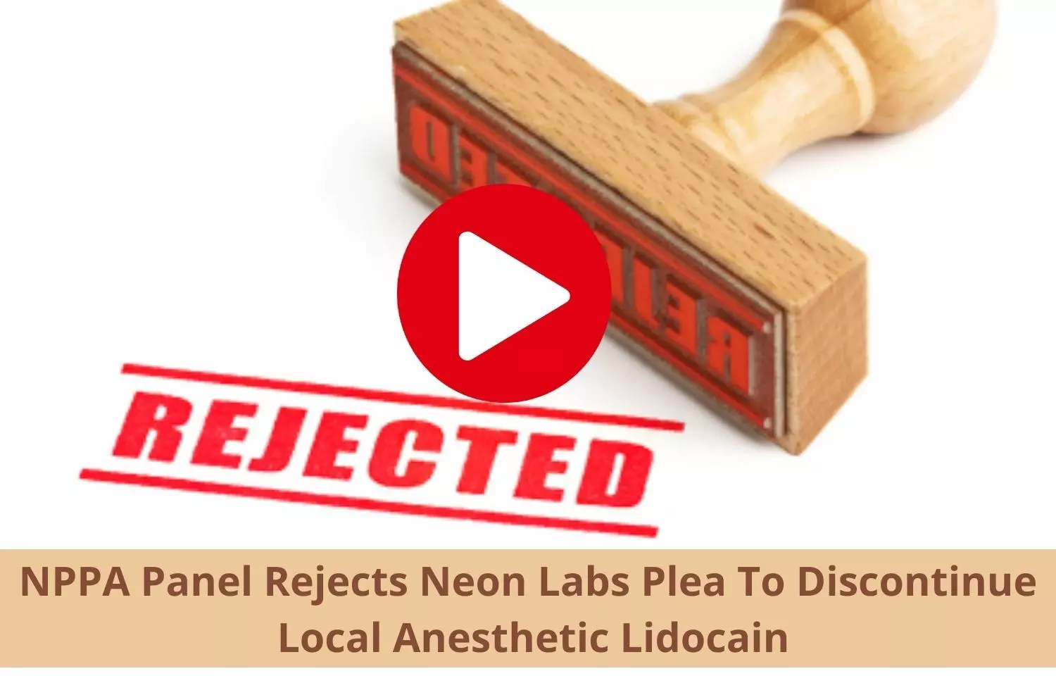 No relief to Neon labs to discontinuation of Local Anesthetic Lidocain