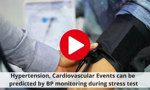 Hypertension, Cardiovascular events can be predicted by BP monitoring during stress test
