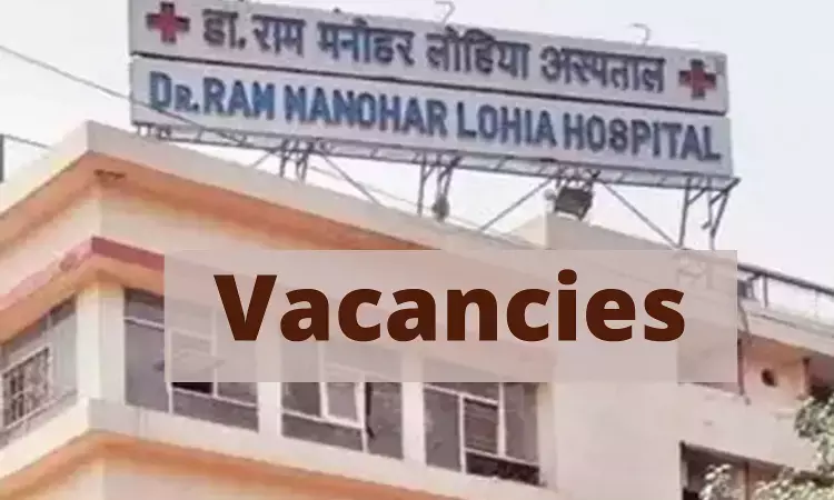 Apply Now At RML Hospital Delhi For 186 SR Vacancies In Various Specialities, Details