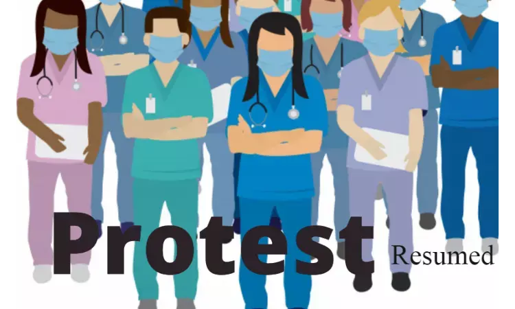 Maha: Kasturba Gandhi nursing staff protest demanding 8 weekly offs a month