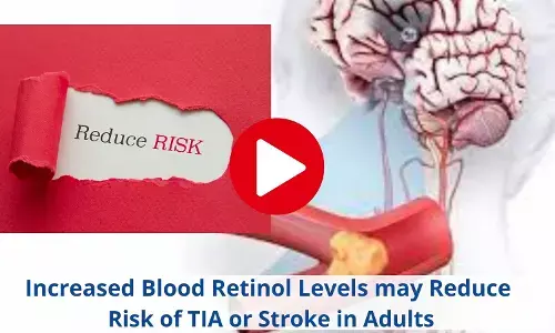 High blood retinol levels decreases the risk of TIA, Stroke