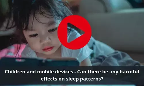 Sleep patterns in children  disturbed by mobile devices?