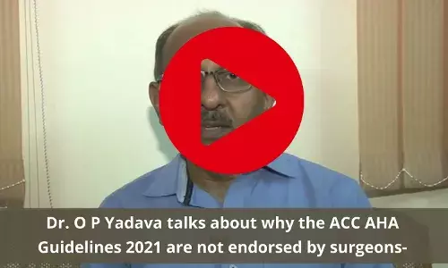 Why ACC AHA Guidelines 2021 are not endorsed by Cardiac surgeons? Dr OP Yadava explains....