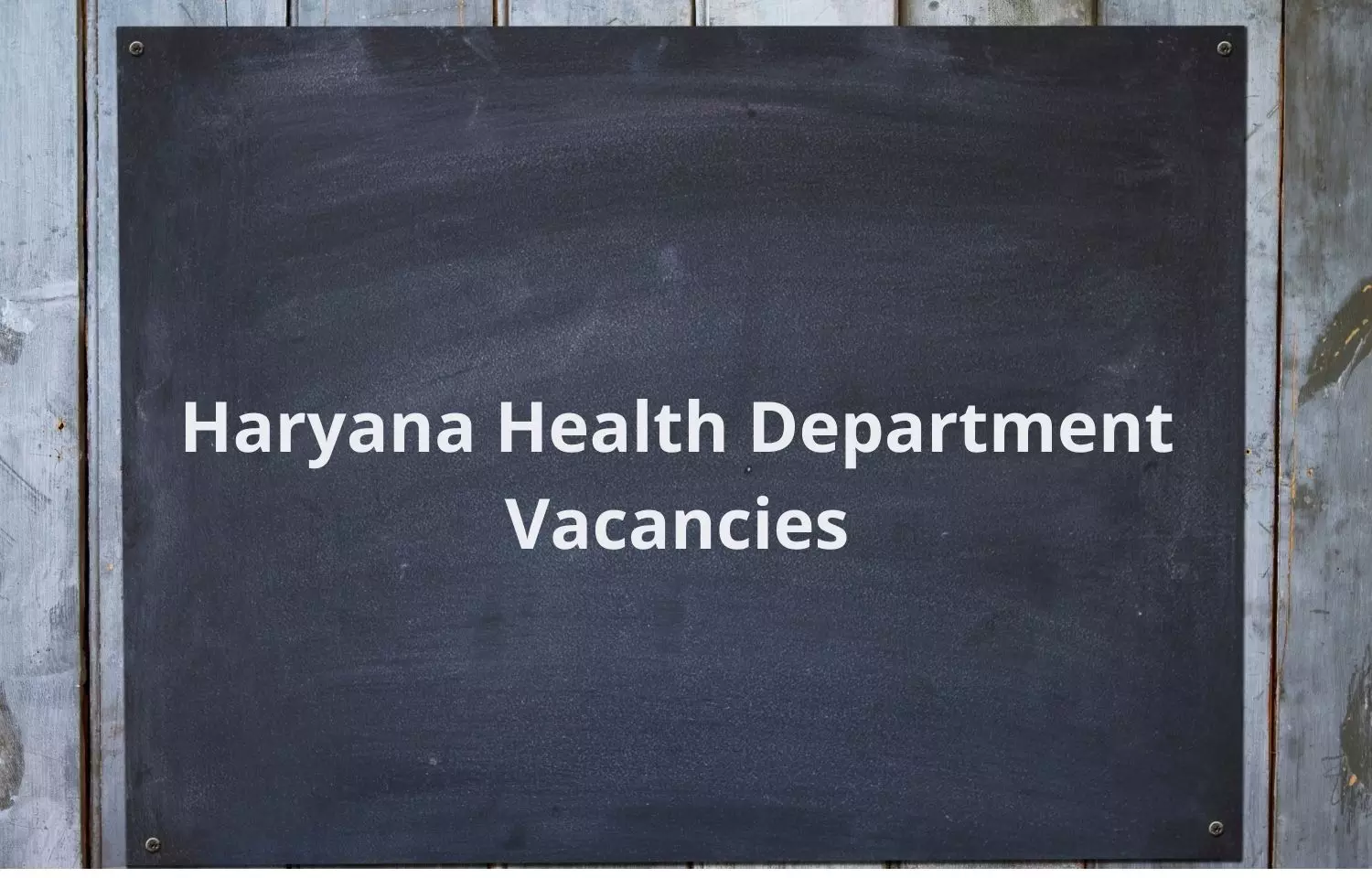 Apply now with Haryana Health Department for 980 Vacancies of Medical Officer Post, Details
