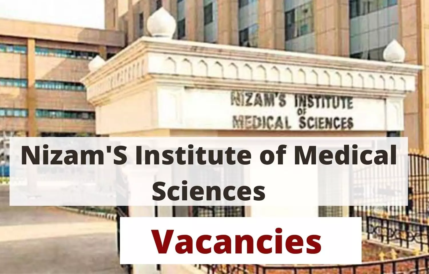 Apply now At Nizams Institute of Medical Sciences Hyderabad for SR post vacancies, Details