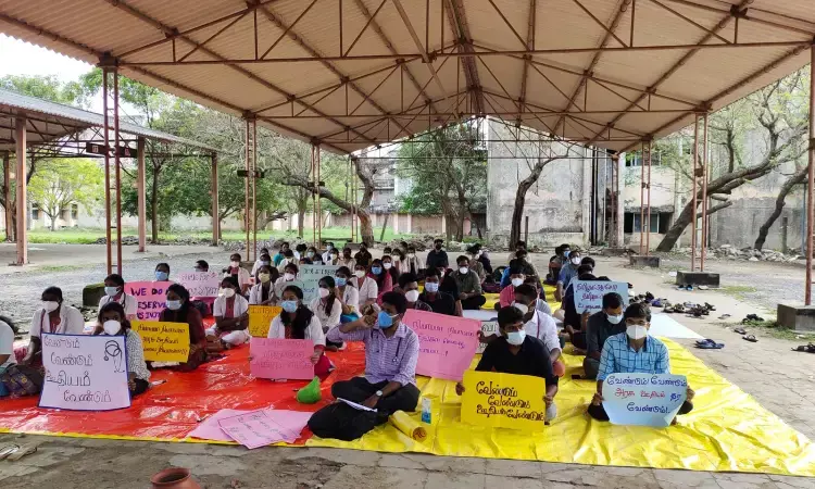 No stipend since 8 months: GMC Cuddalore MBBS interns on strike