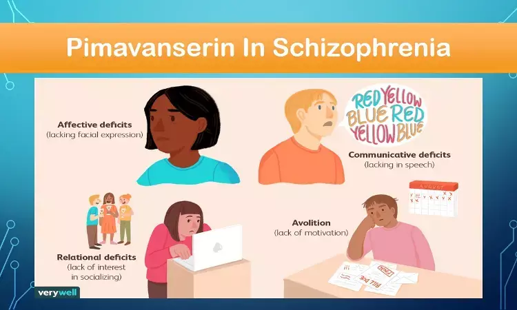 Pimavanserin useful in tackling negative symptoms in schizophrenia, Lancet study.