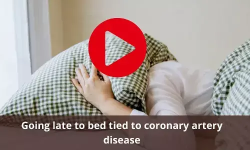 Late bedtime to be associated with risk of coronary artery disease